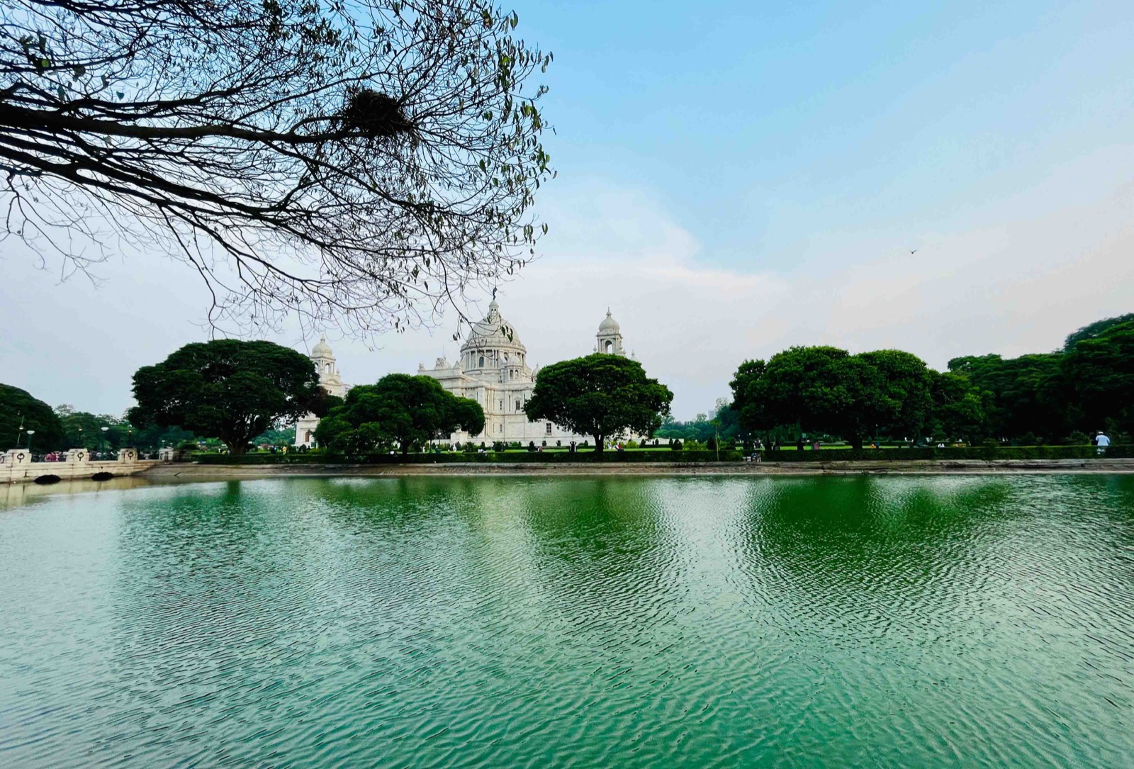 Victoria Memorial Across Lake